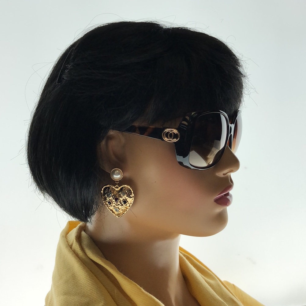 Oleg Cassini Big Round Tortoise Shell Frame Small… - image 6